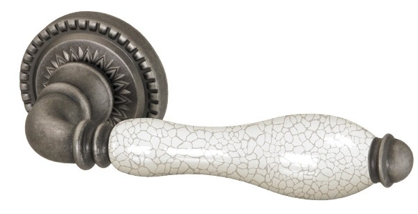 Ручка Armadillo (Армадилло) раздельная R.CL55.Silvia (Silvia CL1) AS/СRP-109 античное серебро/кракелюр 