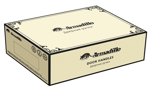 Ручка Armadillo (Армадилло) раздельная R.CL55.Silvia (Silvia CL1) AS/СRP-109 античное серебро/кракелюр 