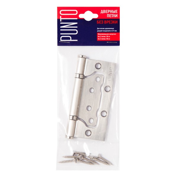 Петля Punto (Пунто) универсальная без врезки IN4200W-HD GR (200-2B/HD 100x2,5) графит 