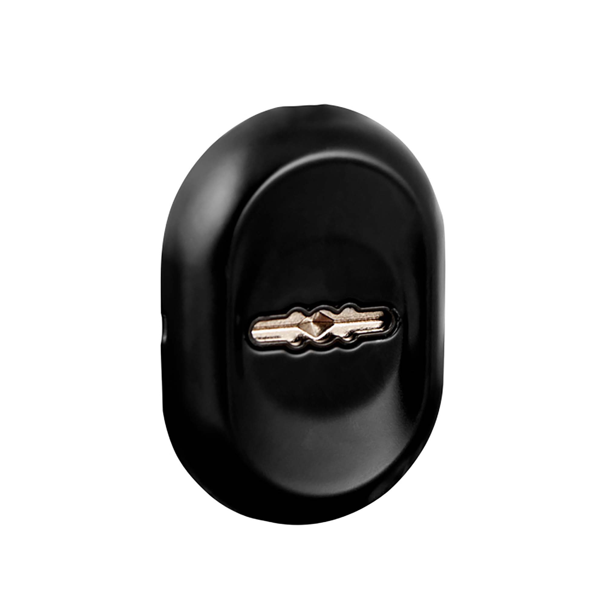 Накладка Fuaro (Фуаро) на сувальдный замок ESC.S-auto/CRE/OV.13 (ESC-13S) с автомат. шторками BL черный (1шт.) 