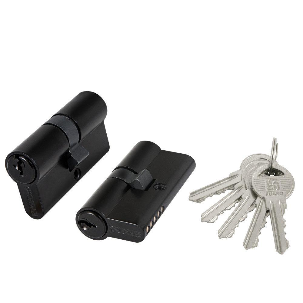 Цилиндровый Fuaro (Фуаро) механизм (100 ZA/70) 1000ZAKey70(30+10+30) BL черный 5Key Цилиндровый Fuaro (Фуаро) механизм (100 ZA/70) 1000ZAKey70(30+10+30) BL черный 5Key
