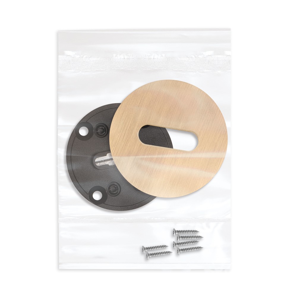 Накладка Fuaro (Фуаро) на сувальдный замок ESC.S-auto.RLR/R.486 SSG-39 сатинированное золото (1шт.) 