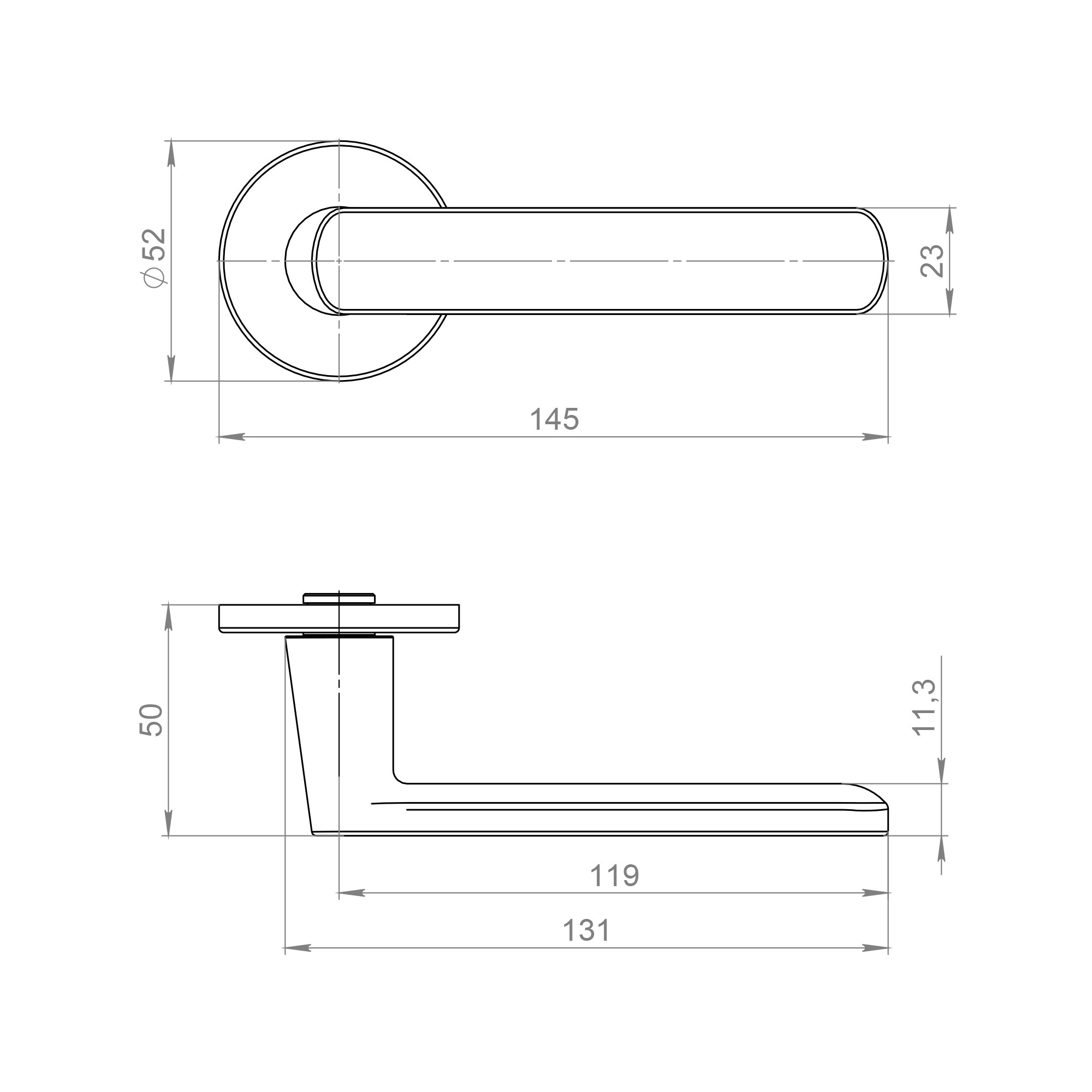 Ручка Ajax (Аякс) раздельная R.JSR51.NANO BL-24 черный Ручка Ajax (Аякс) раздельная R.JSR51.NANO BL-24 черный