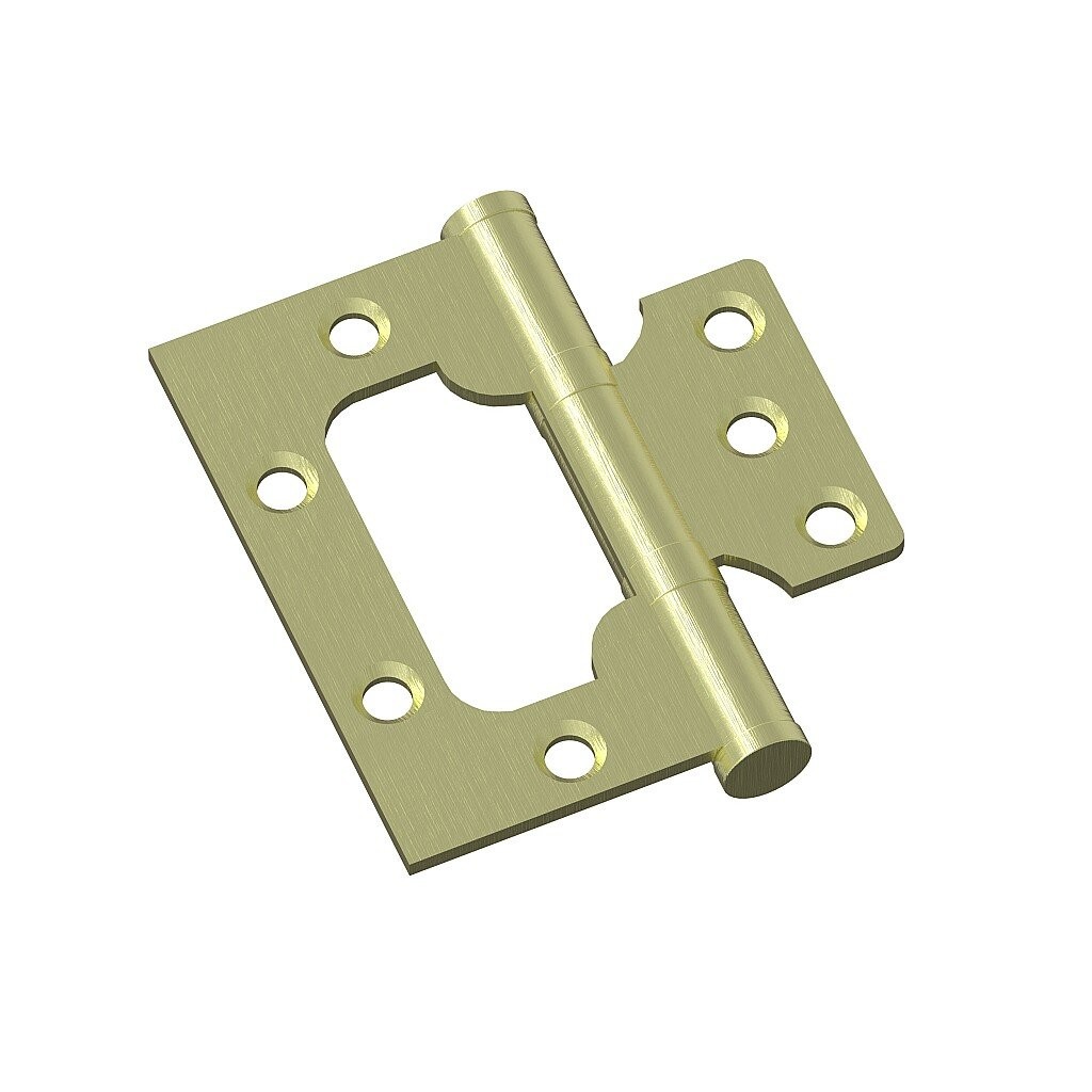 Петля без врезки стальная 2ВВ 75*63*2,5 (универс.) SB МатЗолото Петля без врезки стальная 2ВВ 75*63*2,5 (универс.) SB МатЗолото