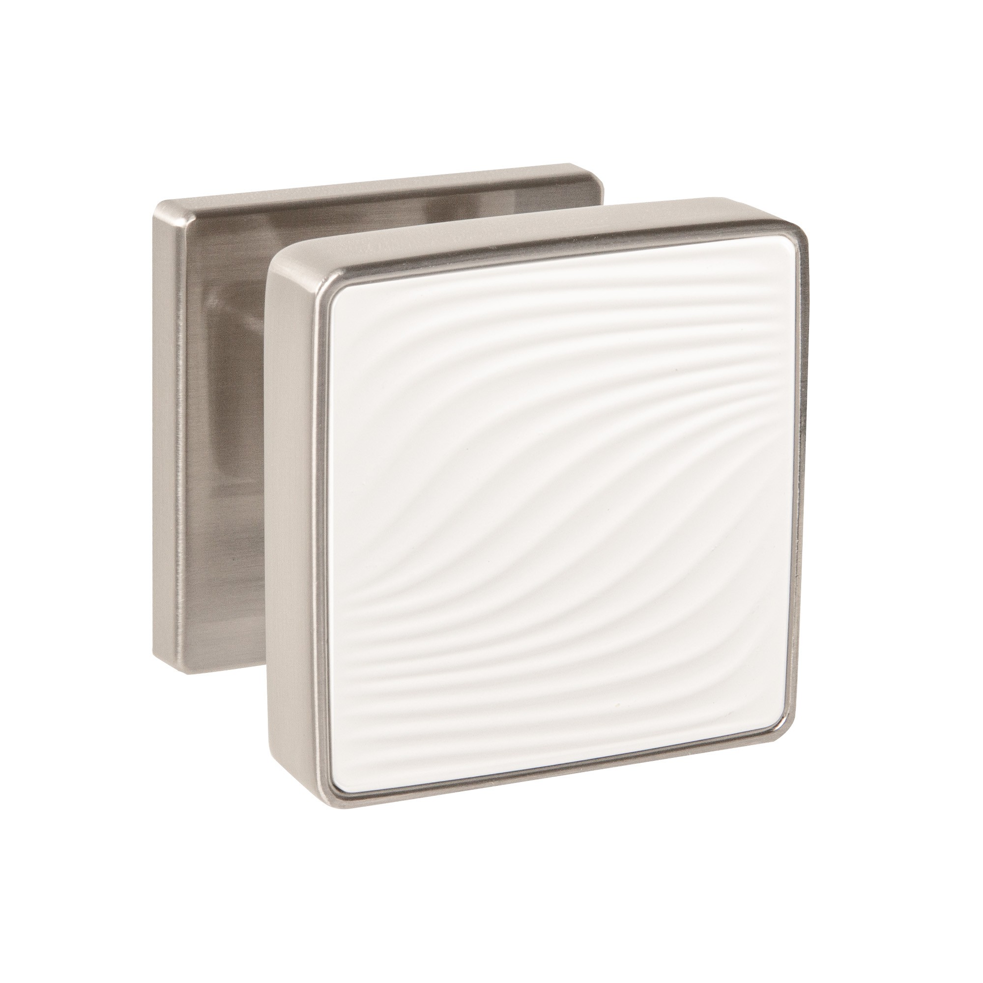 Ручка Punto (Пунто) раздельная K.EST.Q52.GIPNOZ SN/WH-3 матовый никель/белый Ручка Punto (Пунто) раздельная K.EST.Q52.GIPNOZ SN/WH-3 матовый никель/белый