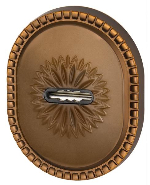 Накладка Armadillo (Армадилло) на сувальдный замок ESC.S-auto.CL/OV (PS-DEC CL) BB-17 коричневая бронза 