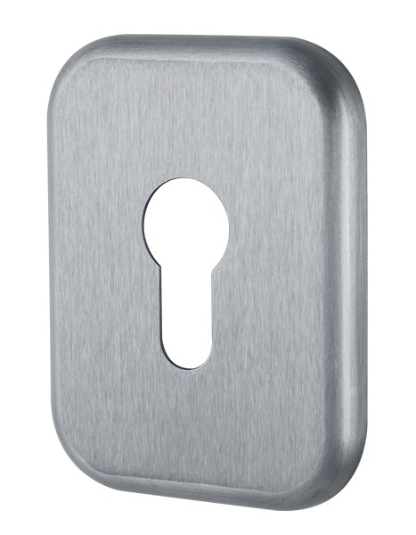 Декоративная Armadillo (Армадилло) Квадратная накладка на цилиндр ET-DEC SQ (ATC Protector 1) SC-14 Матовый хром 