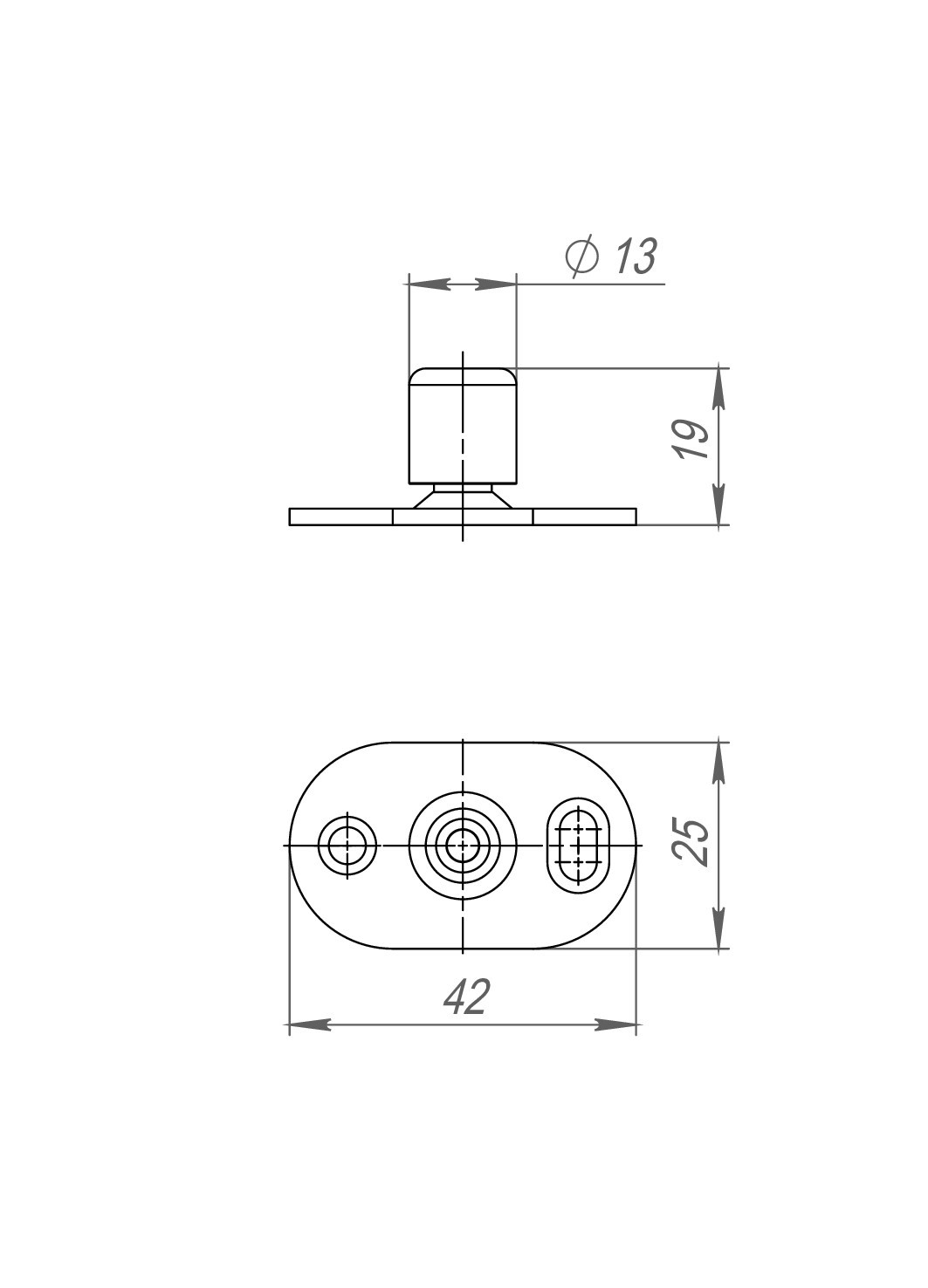 Нижний Armadillo (Армадилло) направляющий ролик SLD.Comfort/Comfort-PRO.bottom roller 