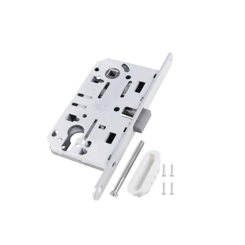 Корпус AGB (АГБ) замка магнит. под цил. MEDIANA POLARIS B06103.50.FM.567 с отв. планк B02402.05 (белый) 