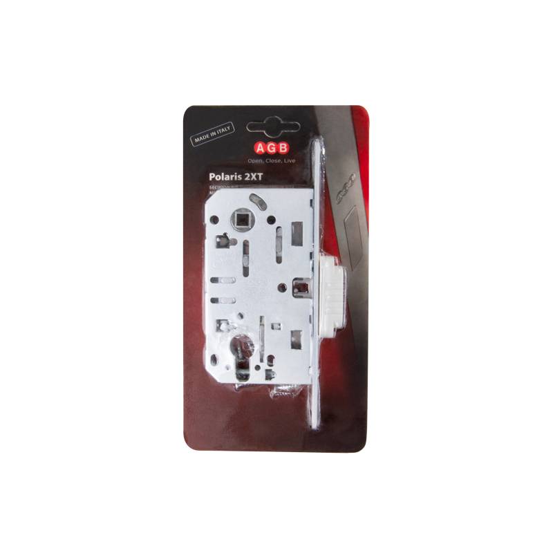 Корпус AGB (АГБ) замка магнит. под цил. MEDIANA POLARIS B06103.50.FM.567 с отв. планк B02402.05 (белый) 
