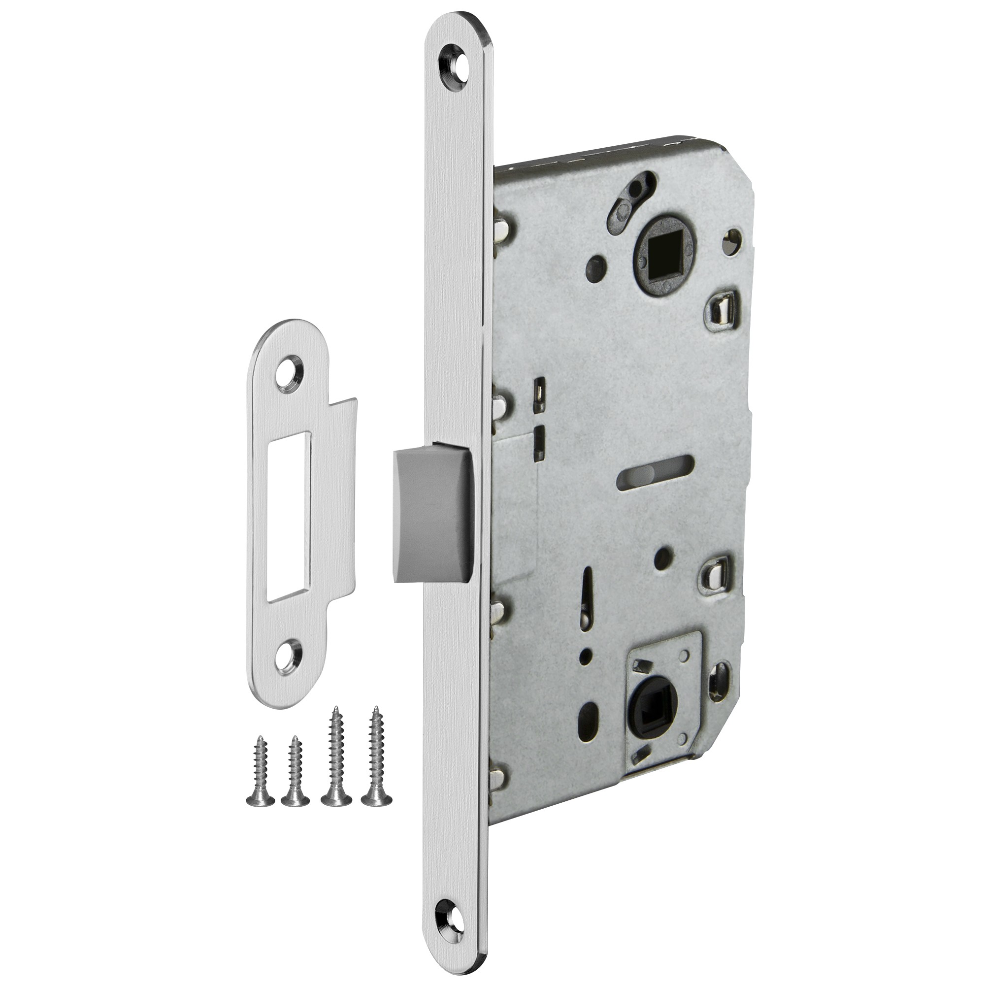 Защелка Ajax (Аякс) врезная PLASTLP96WC-50 SSC сатин.хром Защелка Ajax (Аякс) врезная PLASTLP96WC-50 SSC сатин.хром