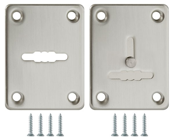 Накладка Fuaro (Фуаро) на сувальдный замок ESC.S-lift+S/K.set (ESC081/082) мат.никель (2шт.) 
