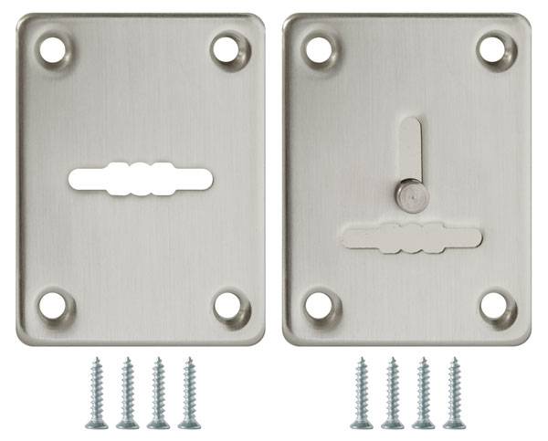 Накладка Fuaro (Фуаро) на сувальдный замок ESC.S-lift+S/K.set (ESC081/082) мат.никель (2шт.) 