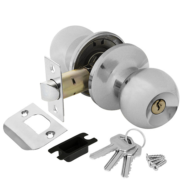 Ручка Ajax (Аякс) защелка DK682 CP-ET (6082 CP-E) (кл./фик.) хром 