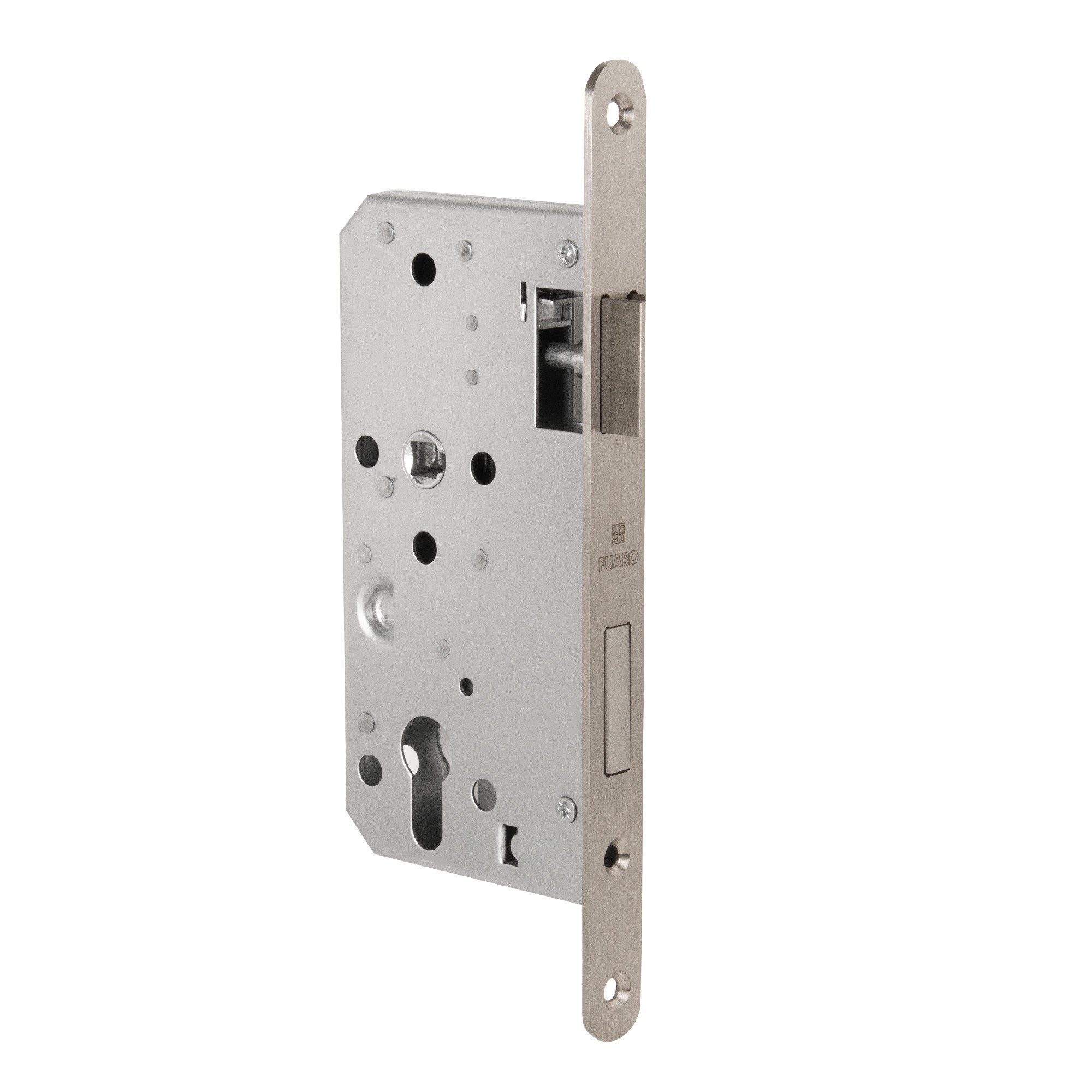 Замок Fuaro (Фуаро) врезной DD.INOX/C-55.72 (лиц.планка 20 мм) 