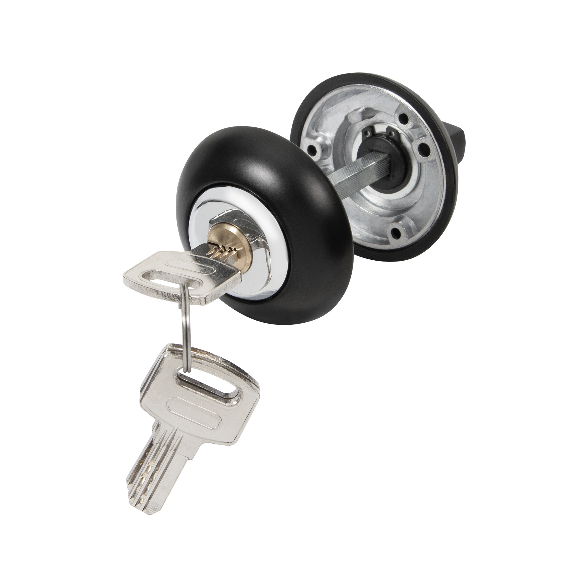 Ручка поворотная Ajax (Аякс) с фиксацией ключом BK6.FIX.JR BL-24 черный Ручка поворотная Ajax (Аякс) с фиксацией ключом BK6.FIX.JR BL-24 черный