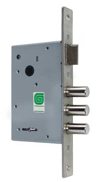 Замок Guardian (Гардиан) врезной сувальдный с защёлкой ЗВ 10.11, 4 кл. (длинный кл. 60 мм) /128:3344/ 