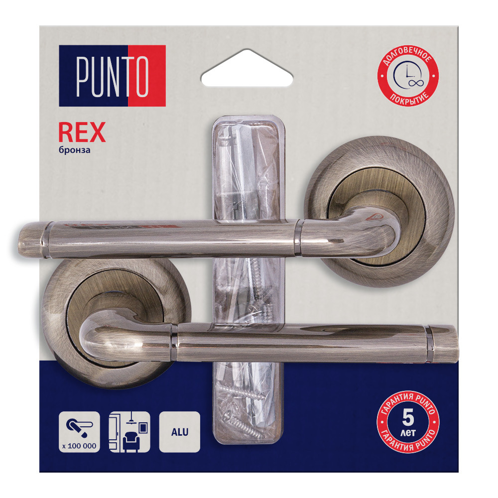 Ручка Punto (Пунто) раздельная LM/A R.TL54.REX/HD ABG-6 бронза 