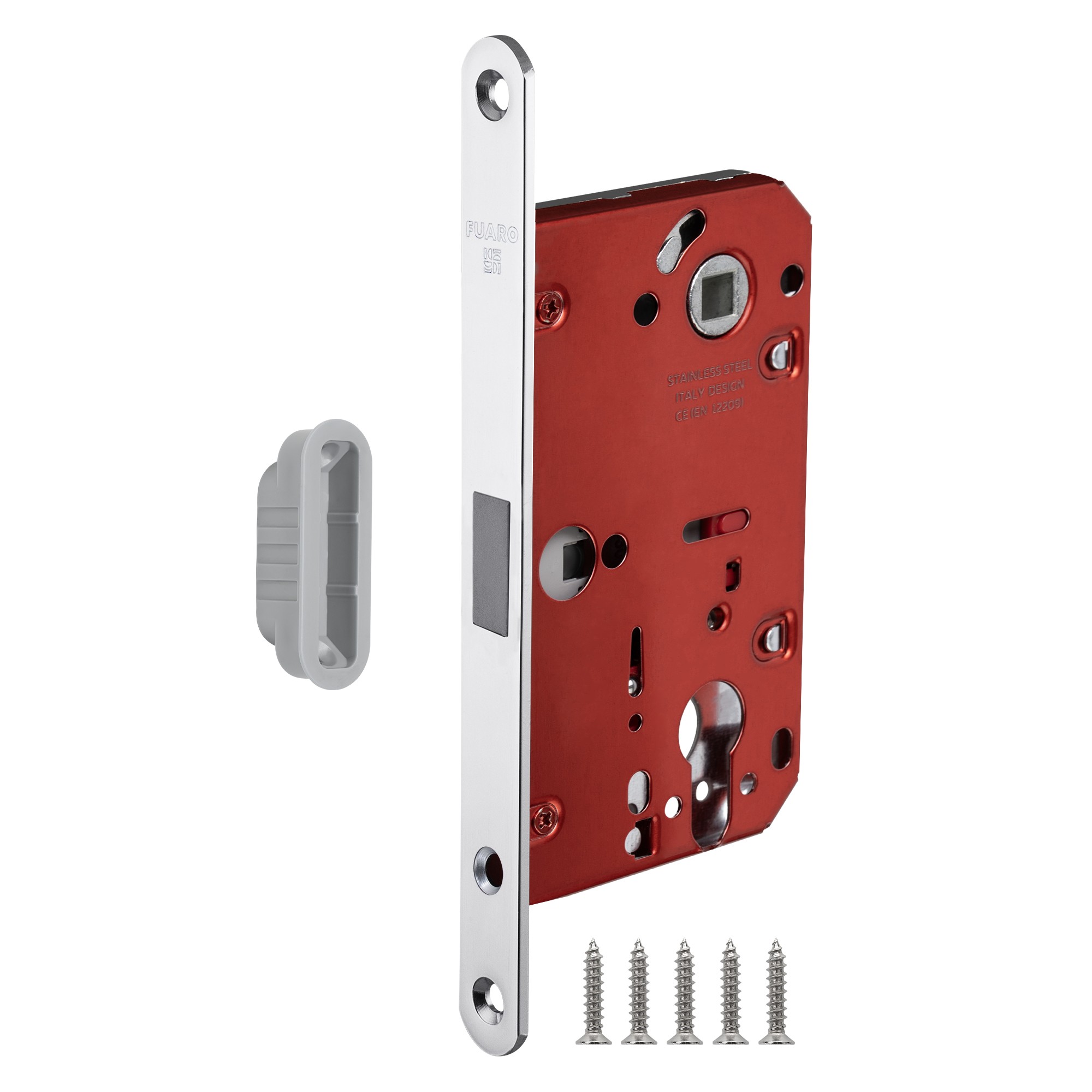 Корпус Fuaro (Фуаро) врезного замка MAGNM85C-50/BL INOX CP-8 хром (блистер) Корпус Fuaro (Фуаро) врезного замка MAGNM85C-50/BL INOX CP-8 хром (блистер)