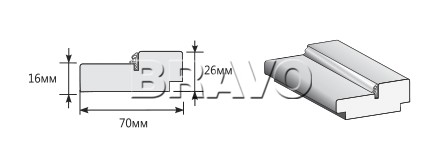 Коробка 2070*70*26 (у,п) 