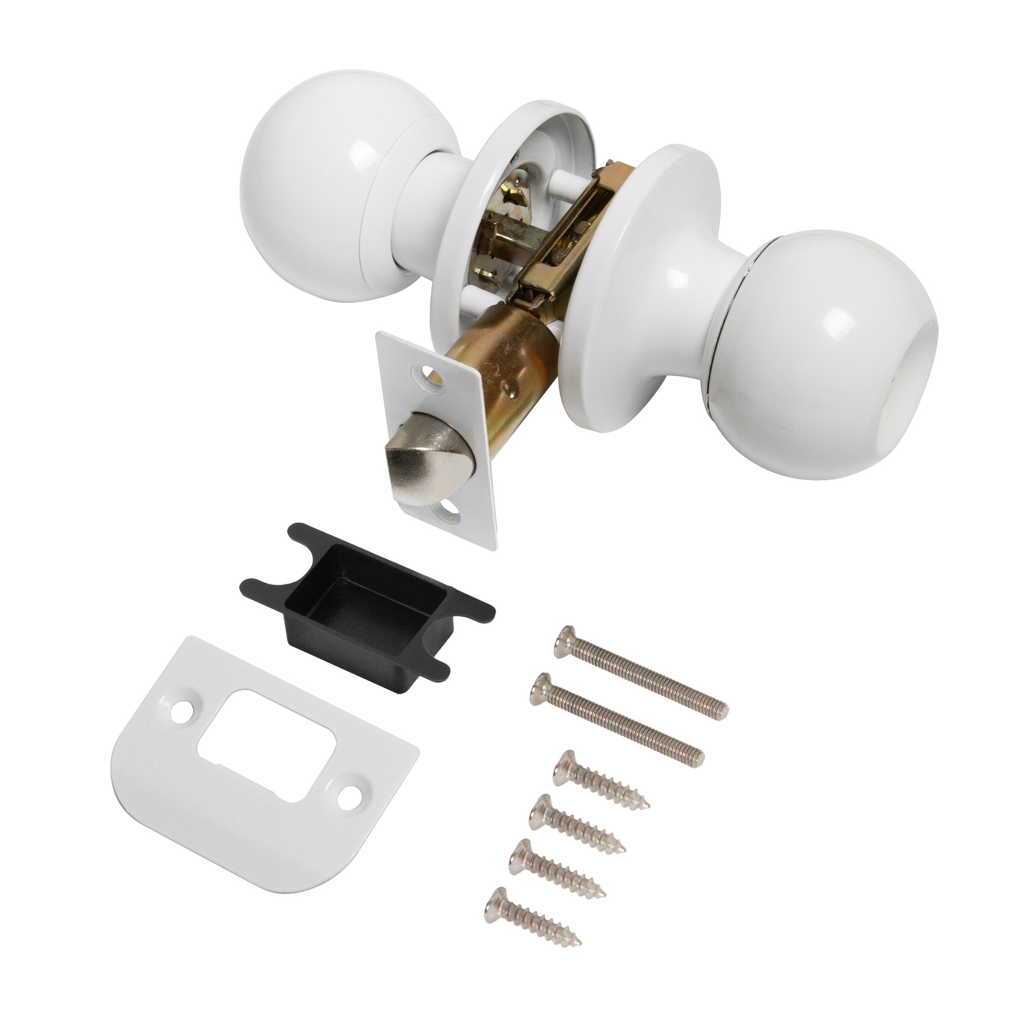 Ручка Punto (Пунто) защелка DK672/BL WH-BK (фик.) белый Ручка Punto (Пунто) защелка DK672/BL WH-BK (фик.) белый