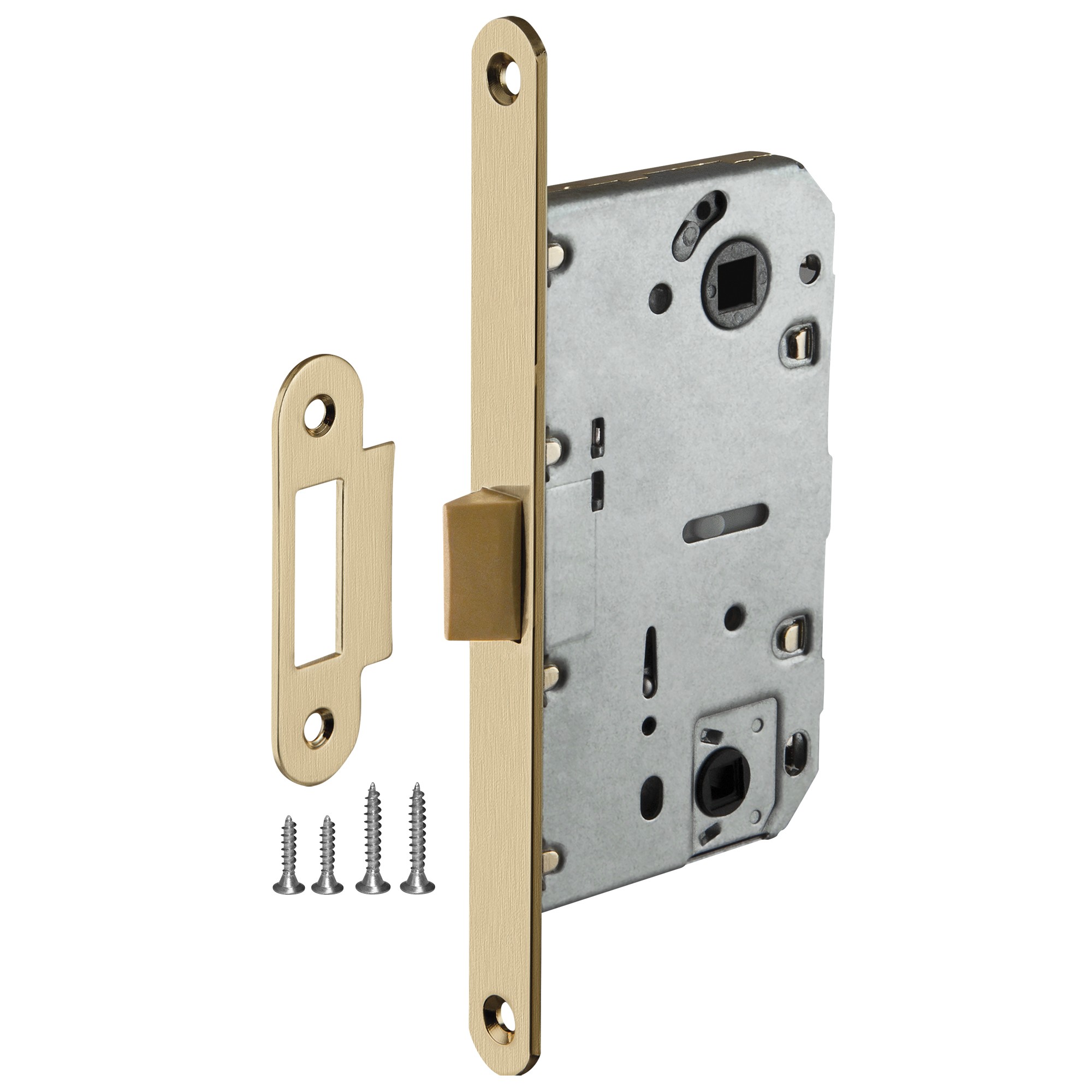 Защелка Ajax (Аякс) врезная PLASTLP96WC-50 SSG сатин.золото Защелка Ajax (Аякс) врезная PLASTLP96WC-50 SSG сатин.золото