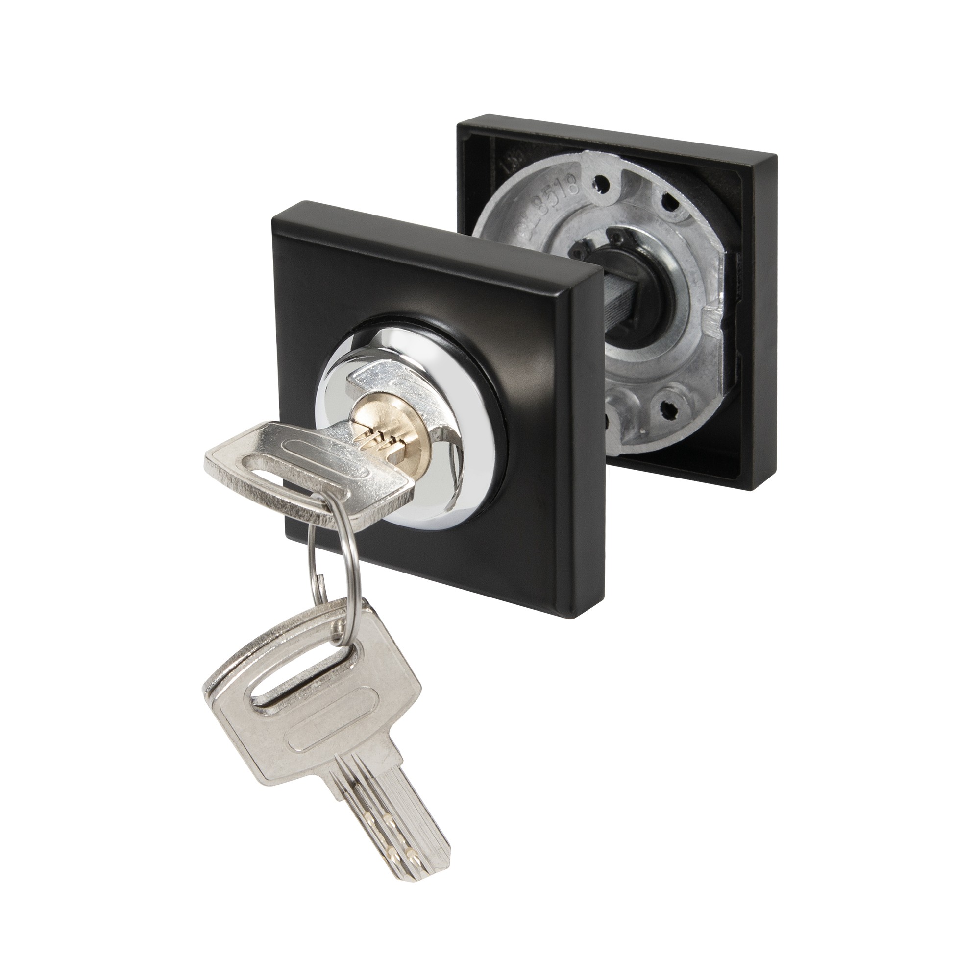 Ручка поворотная Ajax (Аякс) с фиксацией ключом BK6.FIX.JK BL-24 черный Ручка поворотная Ajax (Аякс) с фиксацией ключом BK6.FIX.JK BL-24 черный