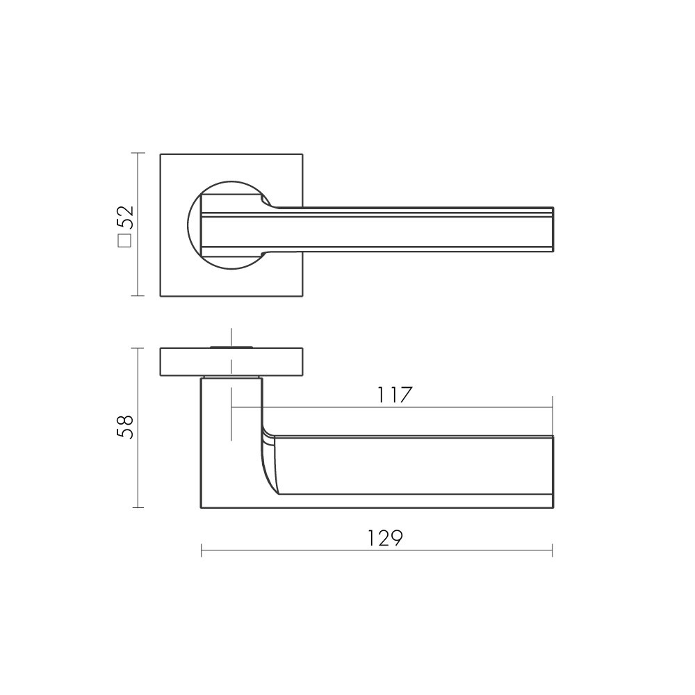 Ручка Fuaro (Фуаро) раздельная K.KM52.SAMPLE (SAMPLE KM) BL-24 черный 