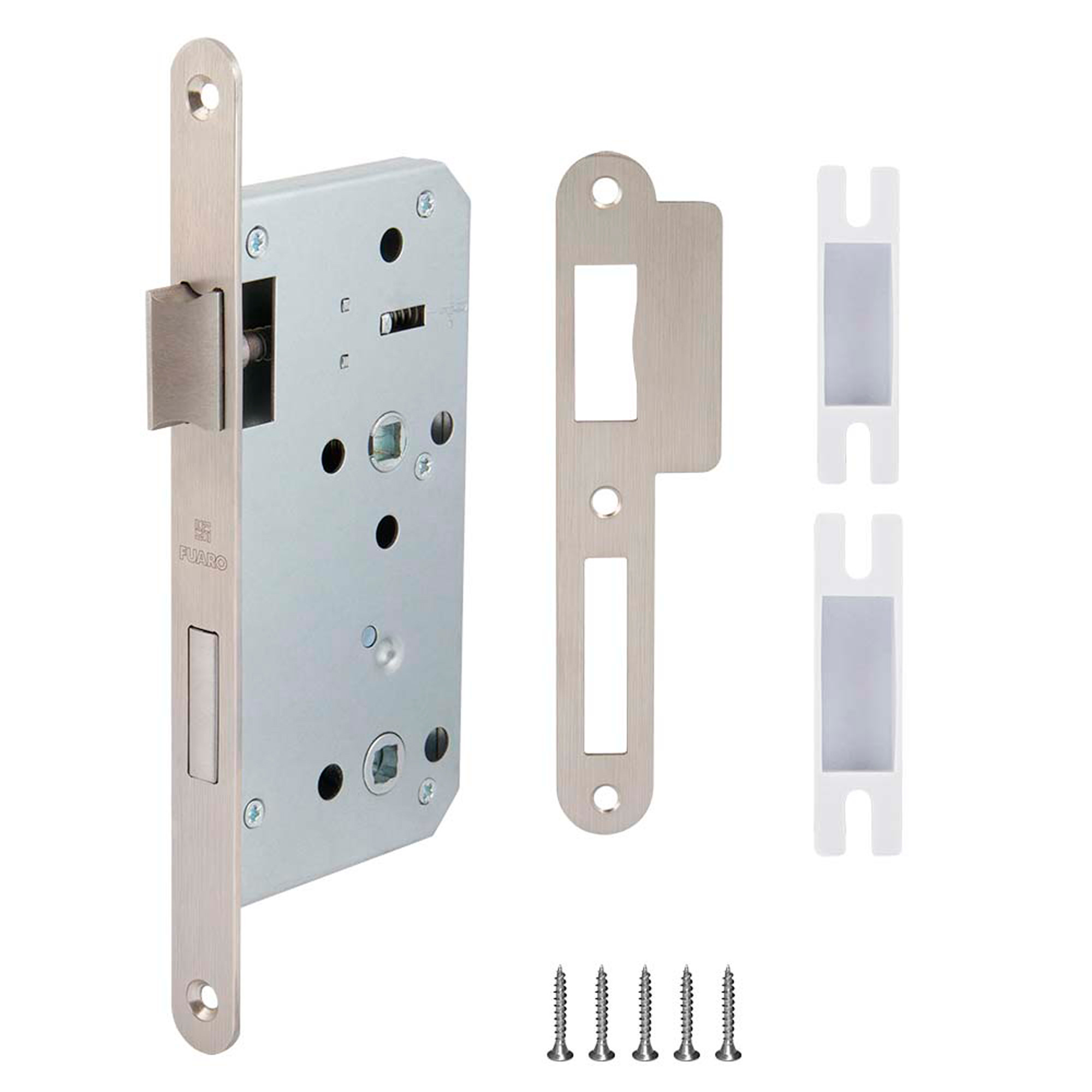 Замок Fuaro (Фуаро) врезной DD.INOX/WC-55.78 (лиц.планка 20 мм) 