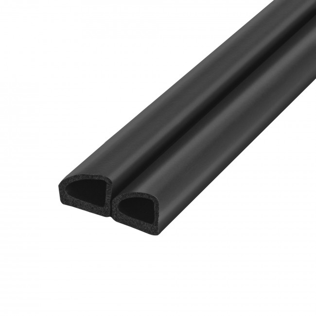 Уплотнитель Fuaro (Фуаро) с клеевой основой ADH/D-14,5x13,5mm (031), BLACK черный 100 m 