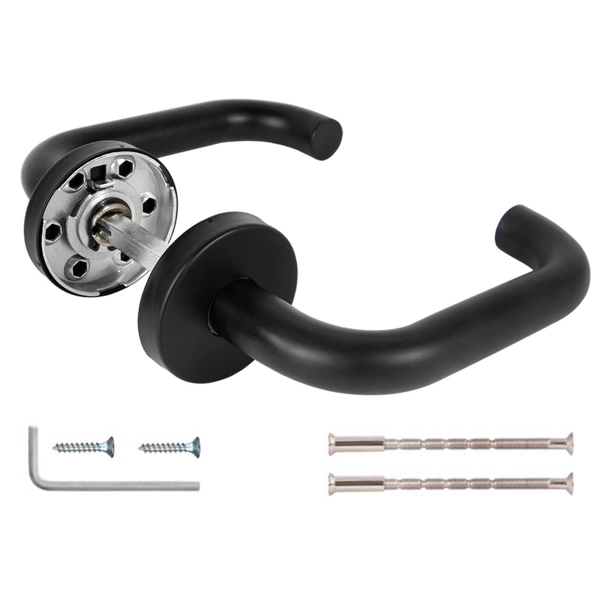 Ручка Fuaro (Фуаро) раздельная R.DSS201-0203/19 (8х110 мм) (INOX 201) BLACK Ручка Fuaro (Фуаро) раздельная R.DSS201-0203/19 (8х110 мм) (INOX 201) BLACK