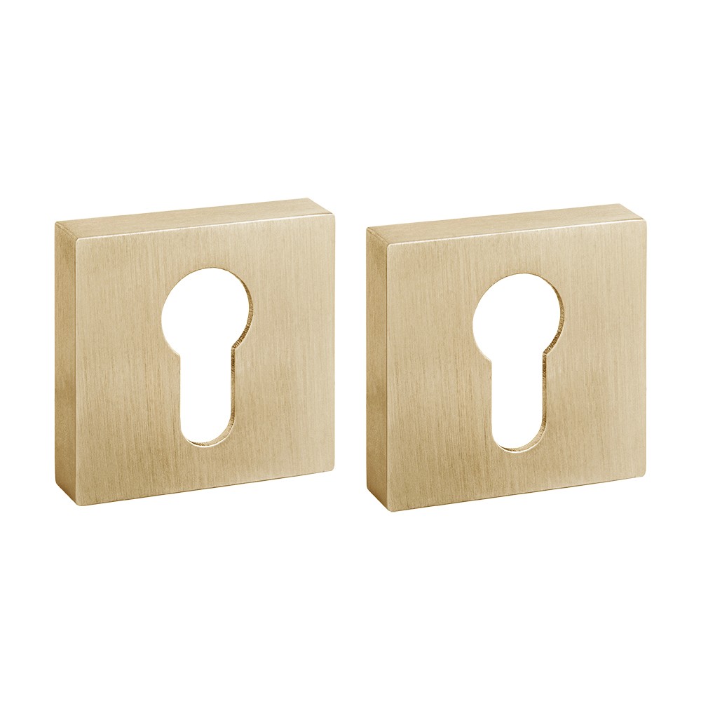 Накладка Fuaro (Фуаро) под цилиндр ET.K.DM51 (ET DM) SSG-39 сатинированное золото 