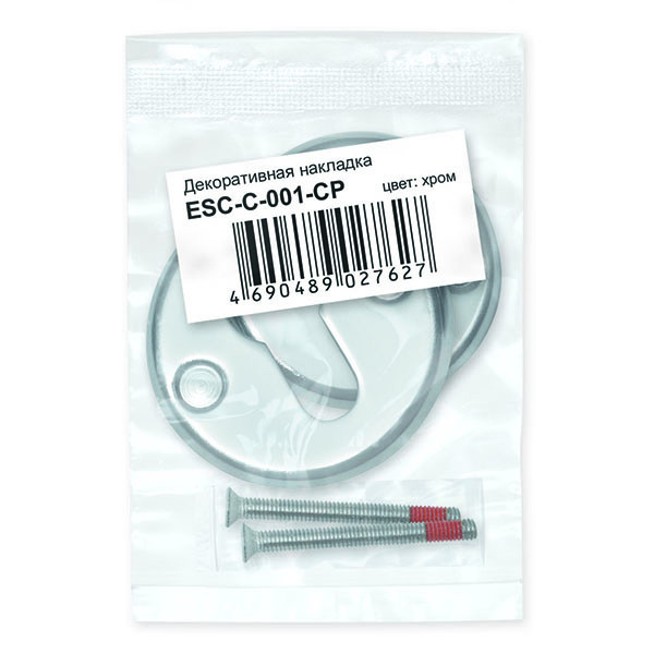 Накладка Fuaro (Фуаро) на цилиндр ET.R.FIN001 (ESC-С-001) CP хром 