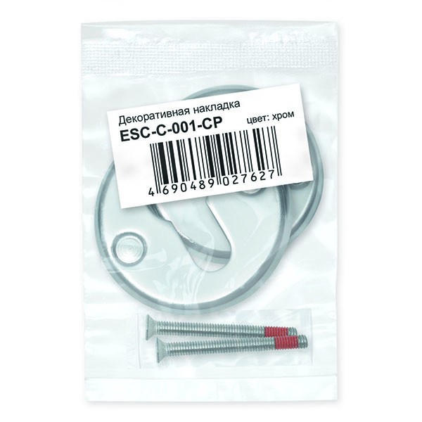 Накладка Fuaro (Фуаро) на цилиндр ET.R.FIN001 (ESC-С-001) CP хром 