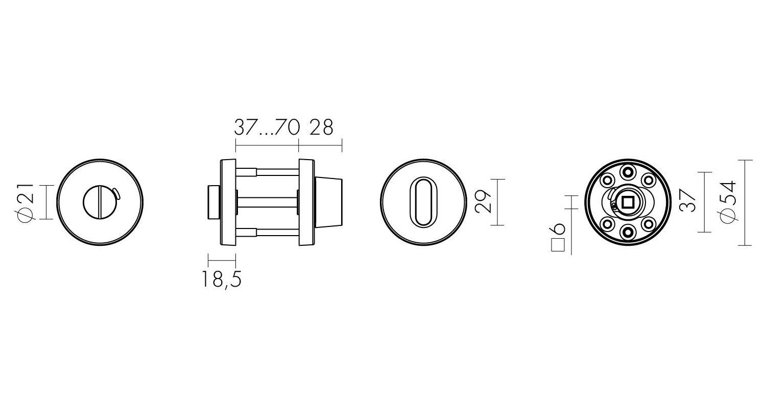 Ручка Fuaro (Фуаро) поворотная BK6.R.DSS201-02 (DSS-02-BK6) (INOX 201) BLACK 