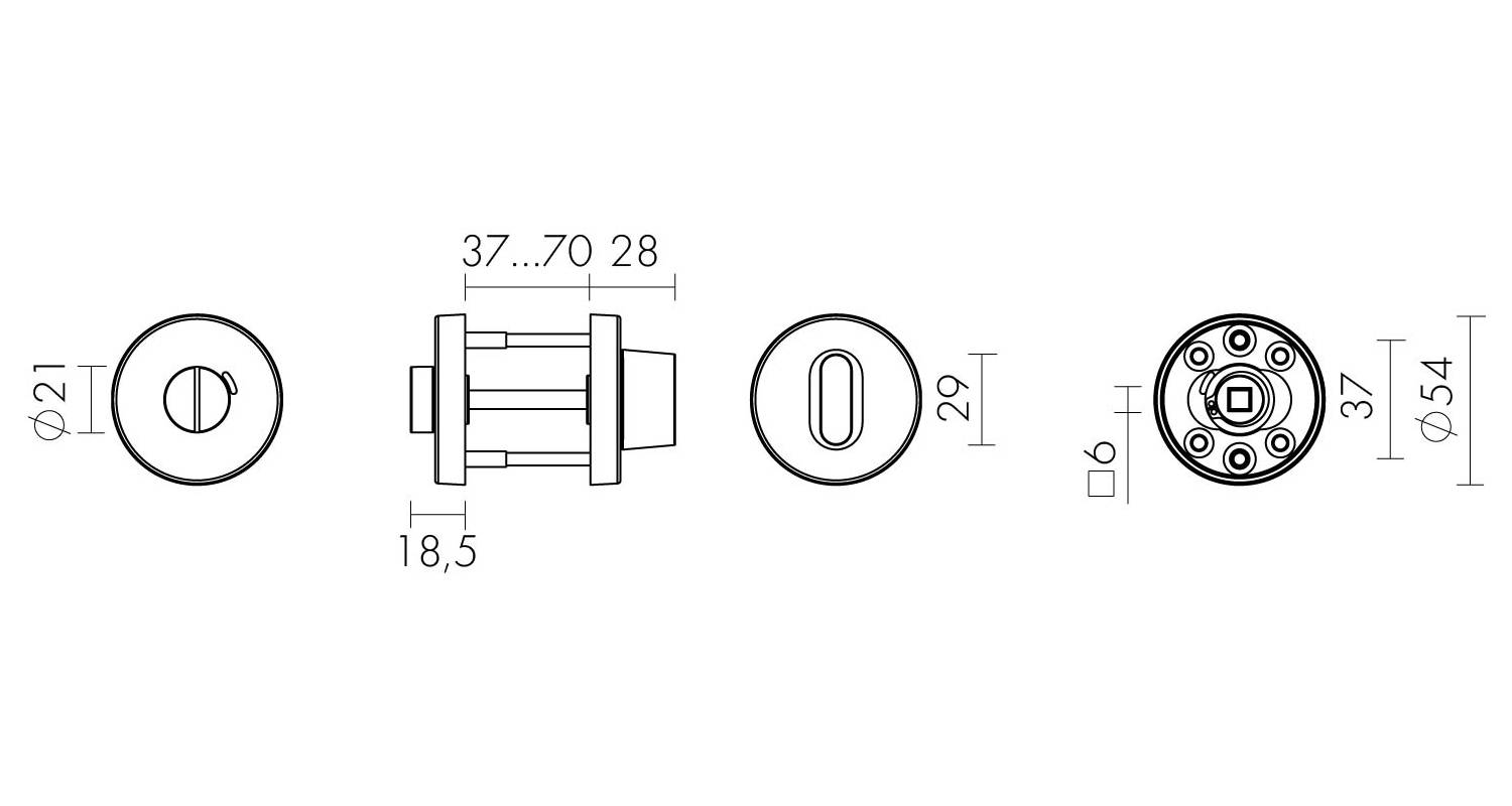 Ручка Fuaro (Фуаро) поворотная BK6.R.DSS201-02 (DSS-02-BK6) (INOX 201) BLACK 
