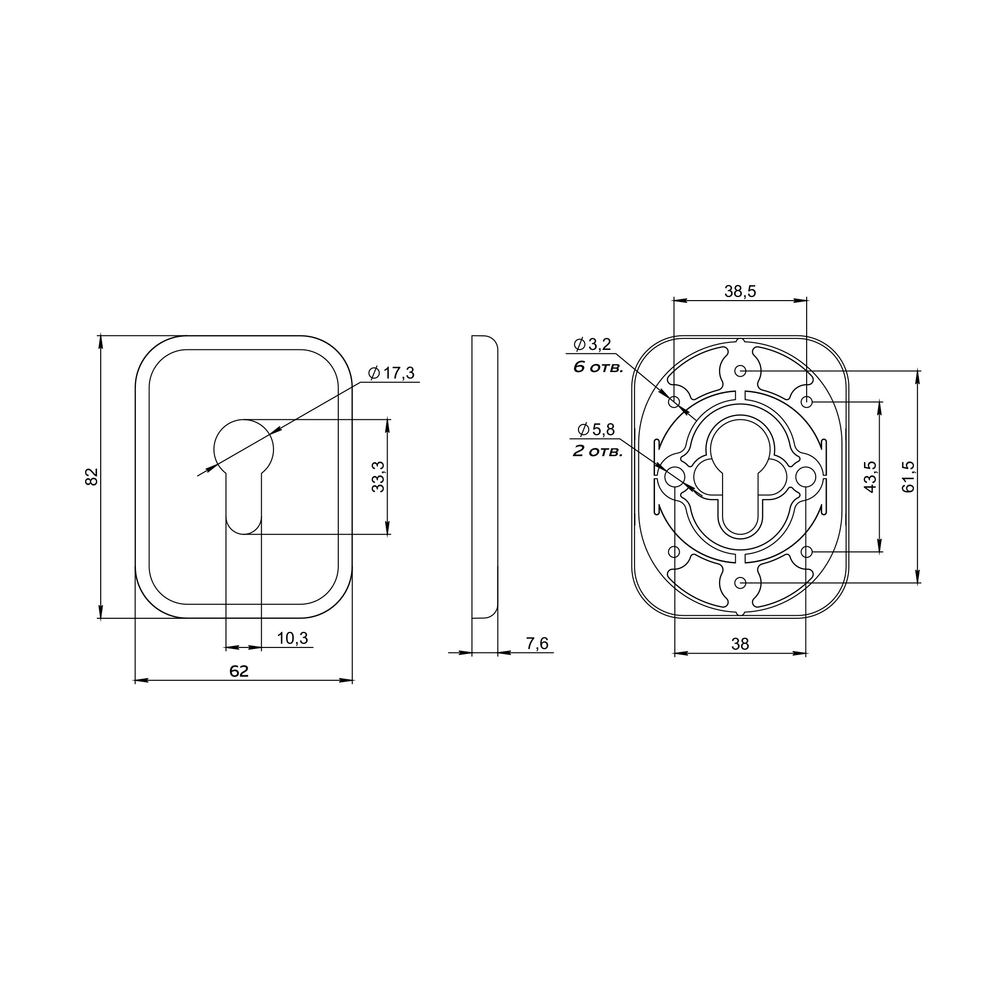 Накладка Fuaro (Фуаро) на цилиндр ESC.C.TRD/K.486 BL-24 черный (1 шт.) Накладка Fuaro (Фуаро) на цилиндр ESC.C.TRD/K.486 BL-24 черный (1 шт.)