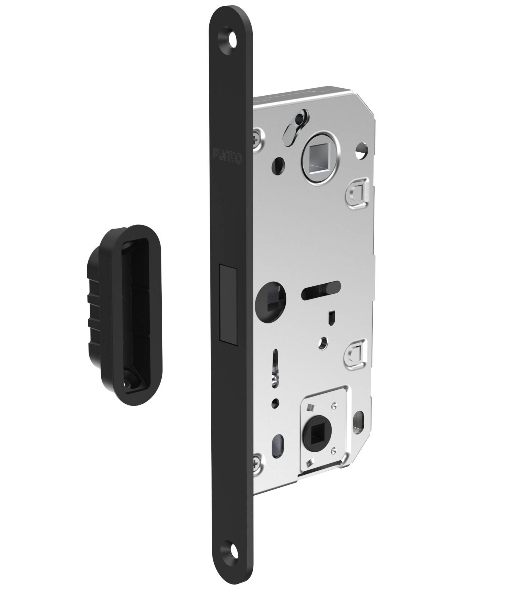 Защелка Punto (Пунто) врезная магнитная ML96WC-35/IND BL черный 