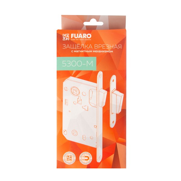 Защелка Fuaro (Фуаро) врезная MAGN5300-M-WС (5300-M-WC) SN мат.никель 