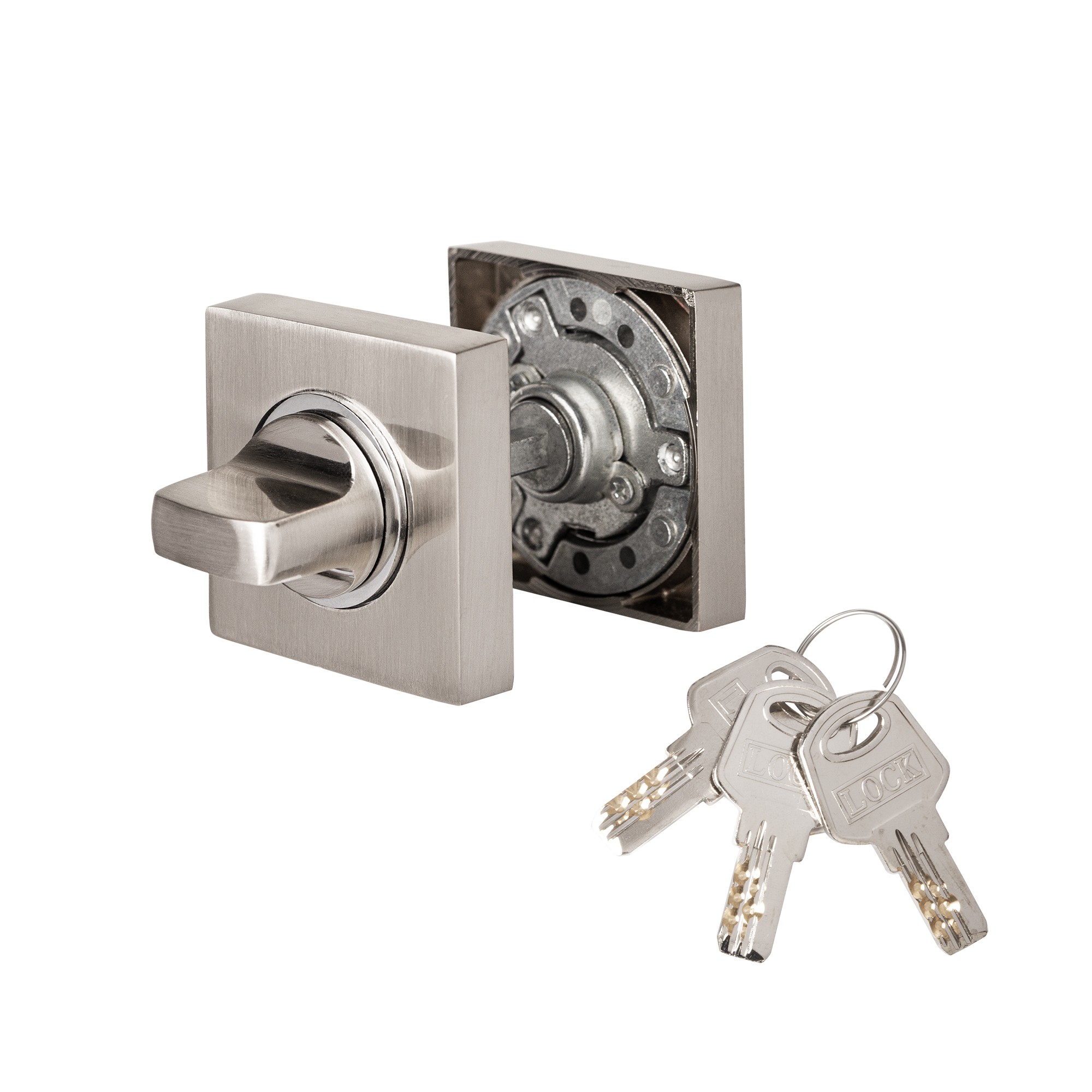 Ручка поворотная Ajax (Аякс) с фиксацией ключом BK6.FIX.JK SN-3 мат.никель Ручка поворотная Ajax (Аякс) с фиксацией ключом BK6.FIX.JK SN-3 мат.никель