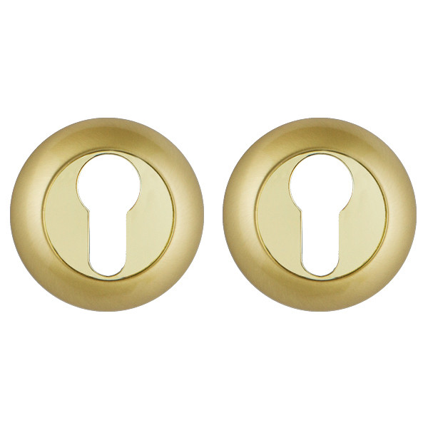 Накладка Punto (Пунто) под цилиндр ET.R.TL54 (ET TL) SG/GP-4 матовое золото/золото 