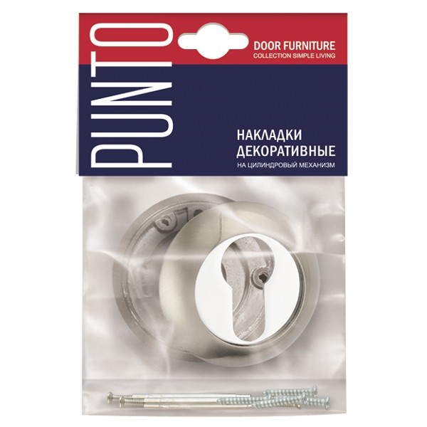 Накладка Punto (Пунто) под цилиндр ET.R.TL54 (ET TL) SG/GP-4 матовое золото/золото 