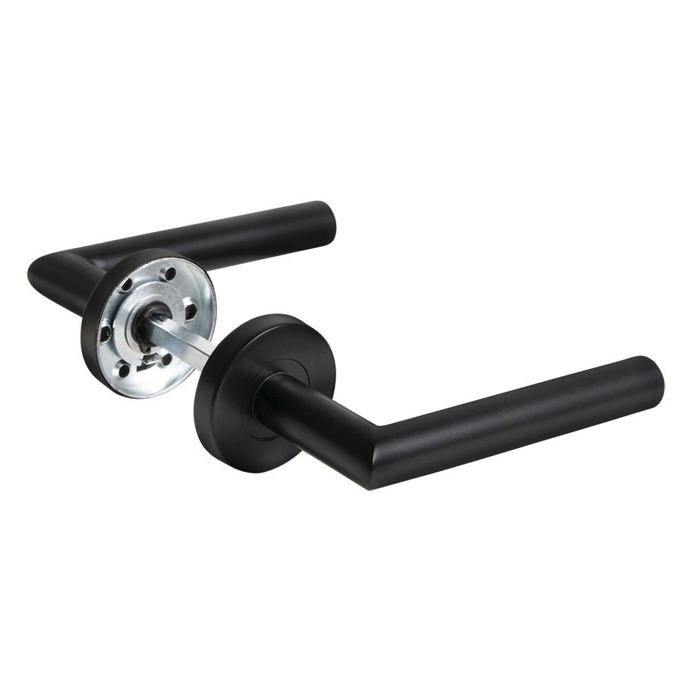 Ручка Fuaro (Фуаро) раздельная R.DSS201-0204/19 (INOX 201) BLACK 