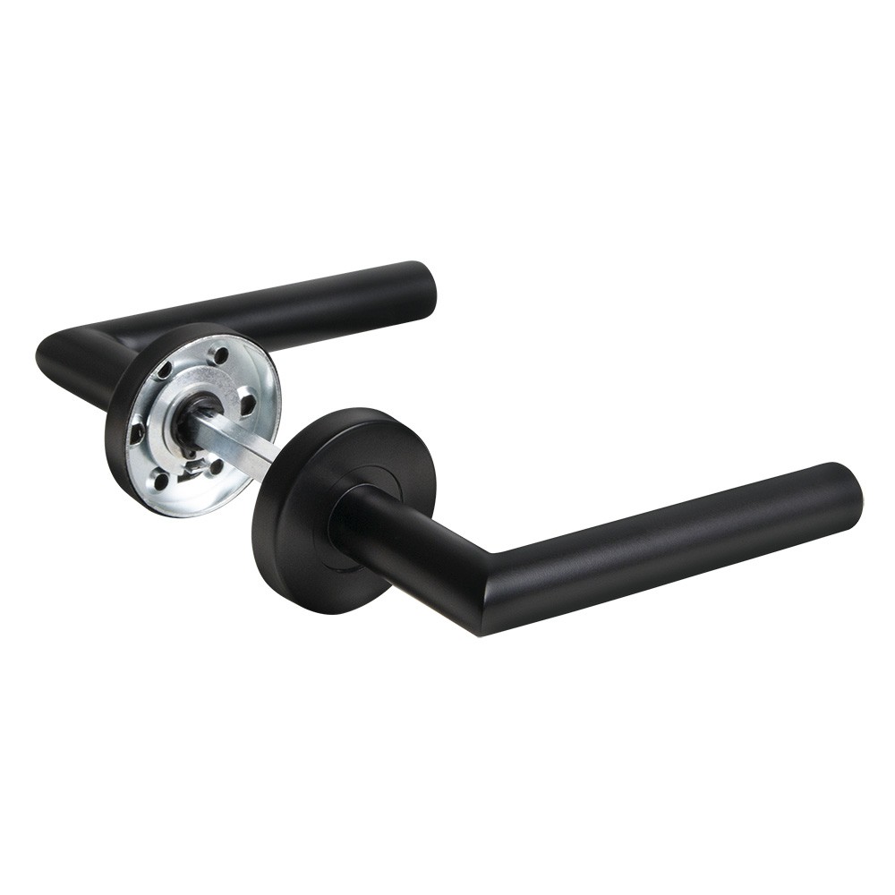 Ручка Fuaro (Фуаро) раздельная R.DSS201-0204/19 (INOX 201) BLACK 