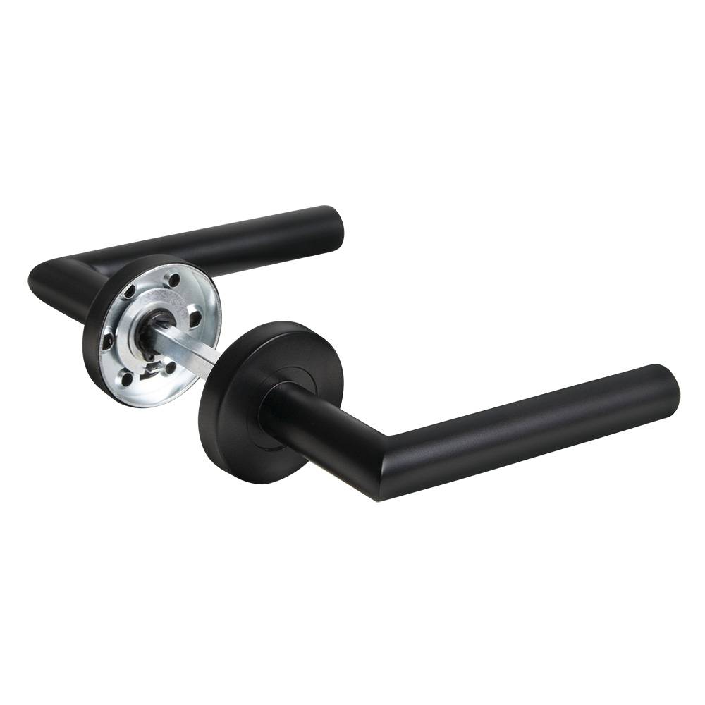 Ручка Fuaro (Фуаро) раздельная R.DSS201-0204/19 (INOX 201) BLACK 