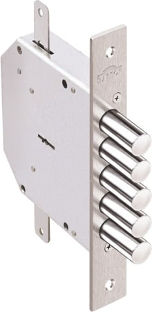 Замок Elbor (Эльбор) врезной сувальдный Гранит 1.06.02 с тягами, 5 кл. (длинный ключ) /00449/ 