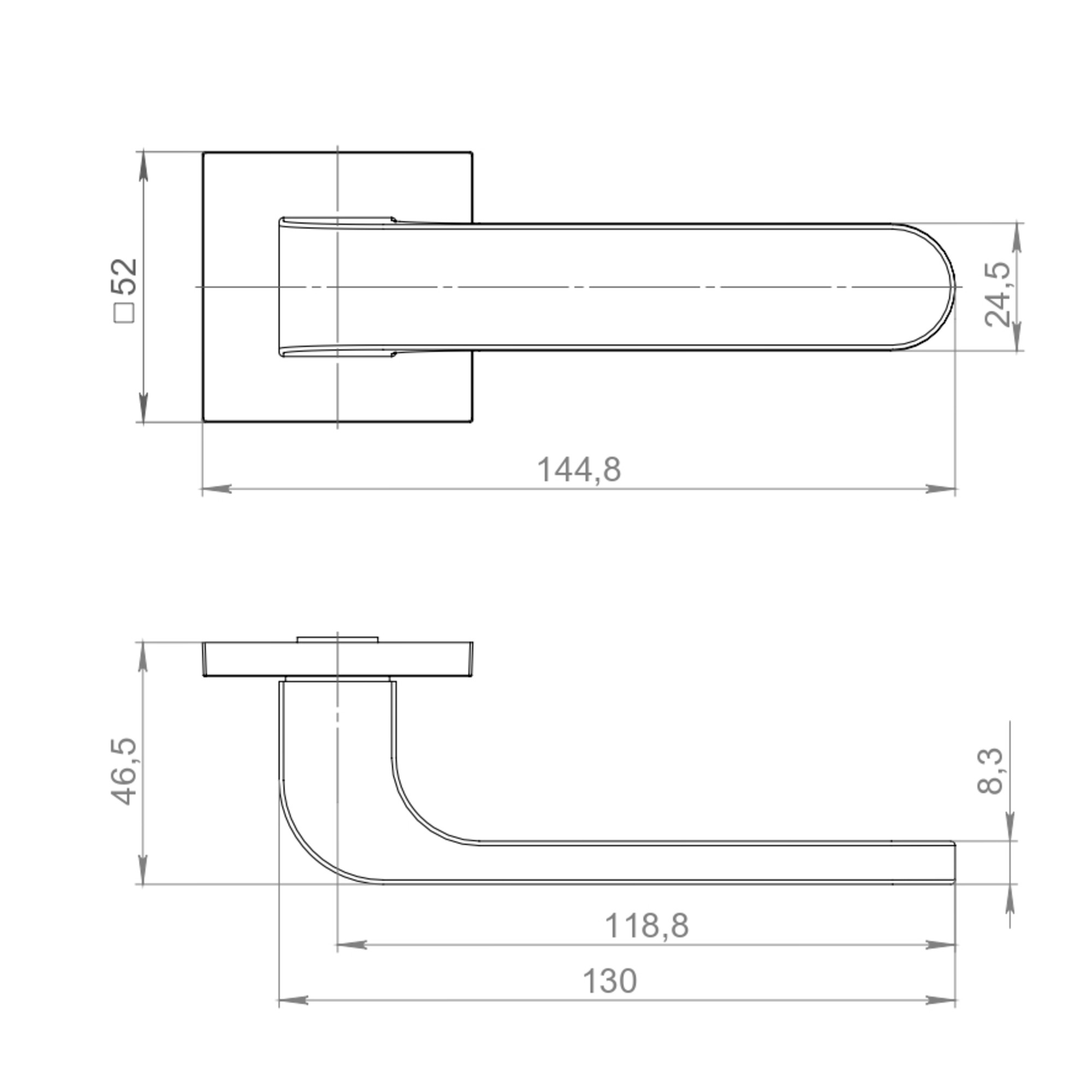 Ручка Ajax (Аякс) раздельная K.JS51.FLEX BL-24 черный Ручка Ajax (Аякс) раздельная K.JS51.FLEX BL-24 черный