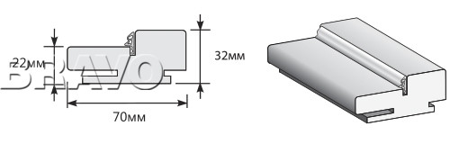 Коробка Телескоп МДФ 2070*70*32 (у,п) 