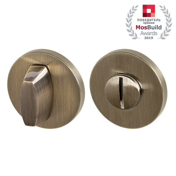 Ручка Armadillo (Армадилло) поворотная BK6.R.URS52 (WC-BOLT BK6 URS) AB-7 бронза 