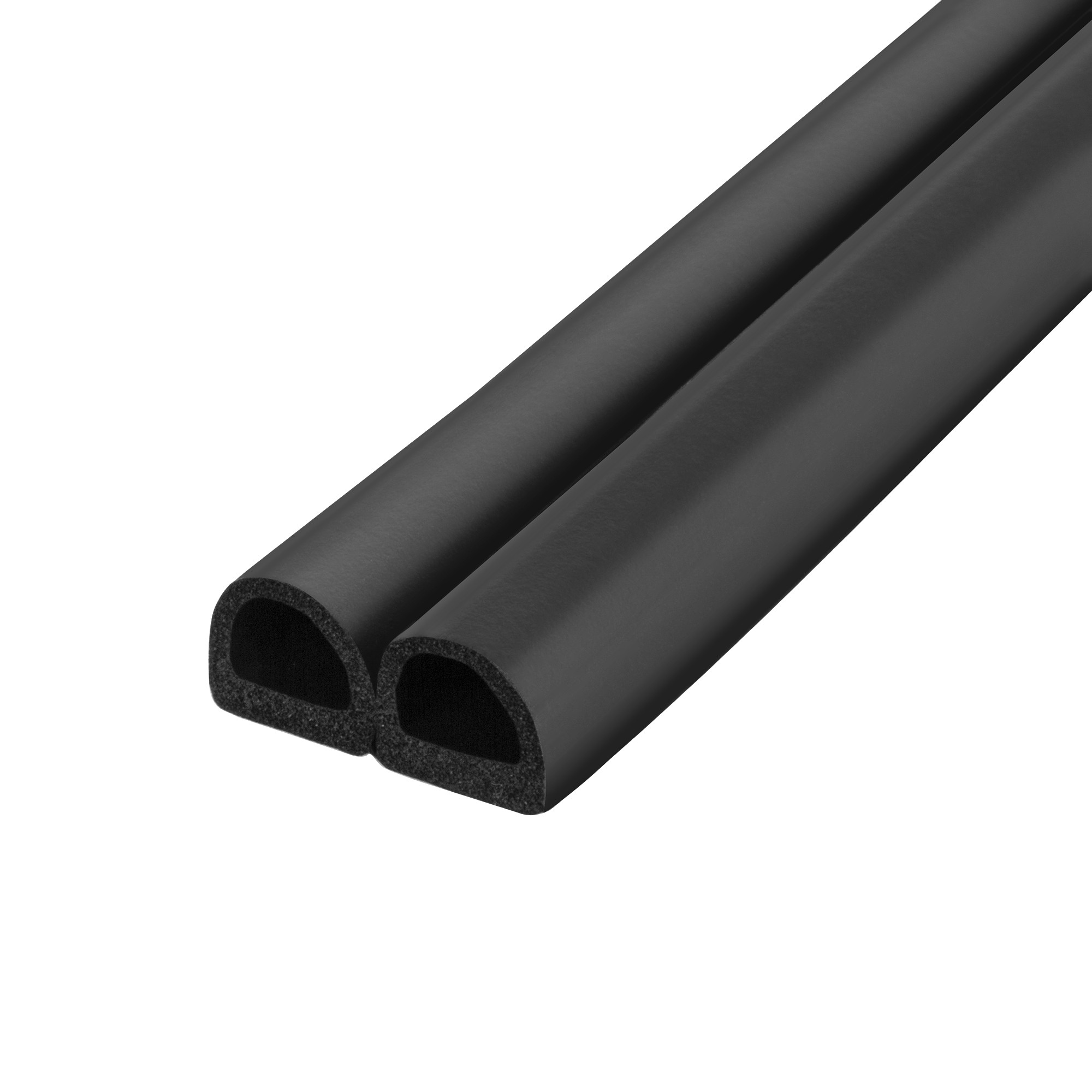 Уплотнитель Fuaro (Фуаро) самоклеящийся ADH/D-14,2x12,7mm (127), BLACK черный 120 m 